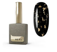 Топ HEYLOVE Gold Flakes Glossy top з золотою фольгою, 15 мл