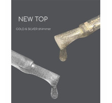 Top HEYLOVE Gold Shimmer top with gold shimmer, 15 ml
