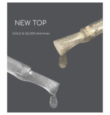 Top HEYLOVE Gold Shimmer top with gold shimmer, 15 ml
