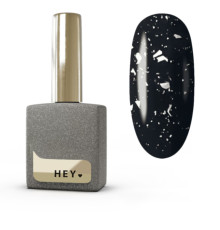 Top HEYLOVE Silver Flakes Glossy top with silver foil, 15 ml