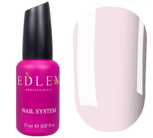 Top for gel varnish Edlen Coconut top light pink without LSH, 17 ml