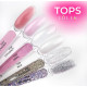 Top for gel polish Edlen Milky top milky without LSH, 17 ml