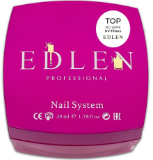 Топ для гель лаку Edlen Non Wipe top UV Filters з фільтрами без ЛШ, 50 мл