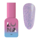 Top for gel polish Luna Top Opal, transparent, with glitter, without sticky layer, 13 ml