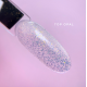Top for gel polish Luna Top Opal, transparent, with glitter, without sticky layer, 13 ml