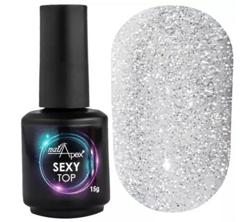 Top for reflective gel polish NailApex Sexy Top 15 ml