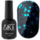 Top for gel polish ART Hive Top Blue with hexagons, without LSH, 10 ml