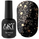 Top for gel polish ART Hive Top Gold with hexagons, without LSH, 10 ml