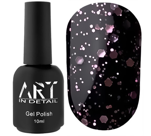 Top for gel polish ART Hive Top Pink with hexagons, without LSH, 10 ml