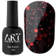 Top for gel polish ART Hive Top Red with hexagons, without LSH, 10 ml