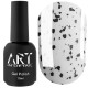 Top for gel polish ART No Wipe Black Flake Top, with black flakes, without LSH, 10 ml