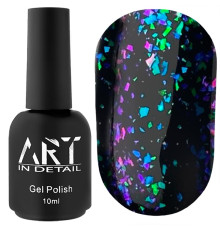 Топ для гель-лаку ART No Wipe Chameleon Top №003, з пластівцями єдиноріг, без ЛШ, 10 мл