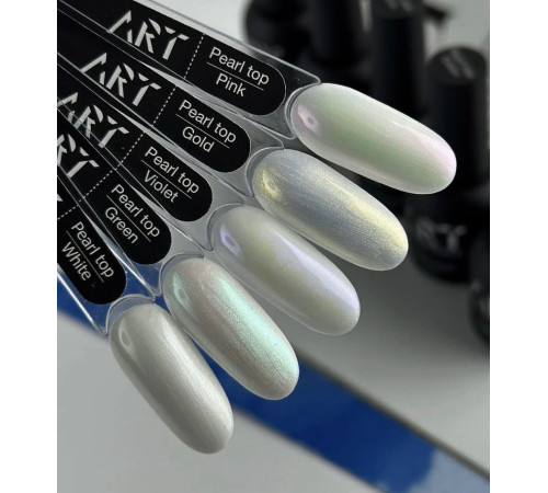 Top for gel polish ART Pearl Top Gold pearlescent, without drugs, 10 ml