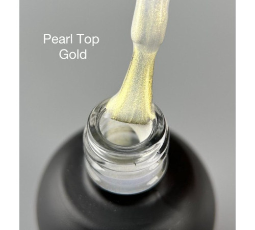 Top for gel polish ART Pearl Top Gold pearlescent, without drugs, 10 ml