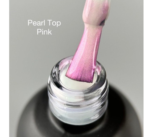 Top for gel polish ART Pearl Top Pink mother-of-pearl, without LSH, 10 ml