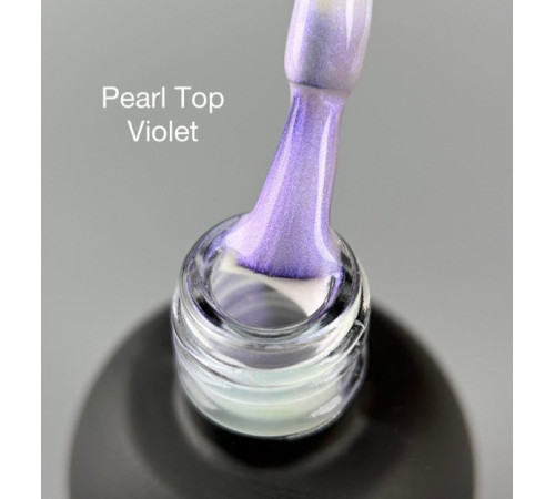 Top for gel polish ART Pearl Top Violet pearl, without LSH, 10 ml