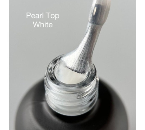 Top for gel polish ART Pearl Top White pearl white, without LSH, 10 ml