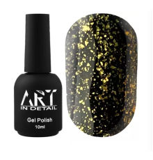 Топ для гель-лаку ART Shell Top Gold з золотими пластівцями, 10 мл