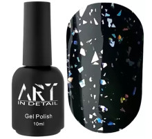 Топ для гель-лаку ART Shell Top HOLO з голограмними пластівцями, без ЛШ, 10 мл