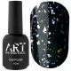 Top for gel polish ART Shell Top HOLO with holographic flakes, without LSH, 10 ml