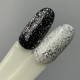 Top for gel polish ART Shell Top Silver with silver flakes, 10 ml