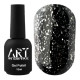 Top for gel polish ART Shell Top Silver with silver flakes, 10 ml