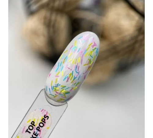 Top for gel polish ART Top Cake Pops with colored sticks, 10 ml