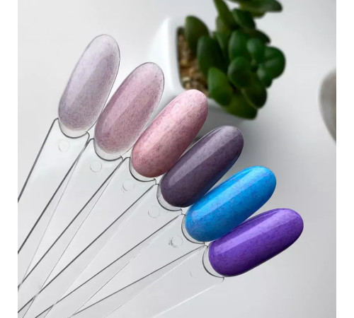Top for gel polish ART Wool Top MIX with colored villi, without LSH, 10 ml