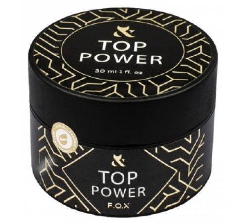 Top for gel polish FOX Top Power without LSH, 30 ml