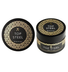 Top for gel polish FOX Top Steel, 30 ml