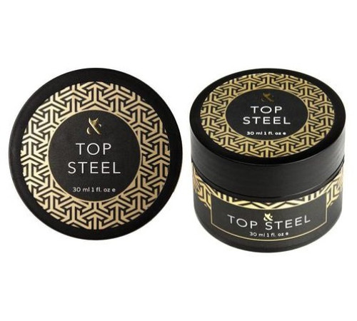 Top for gel polish FOX Top Steel, 30 ml