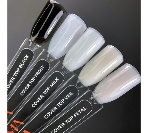Top for gel polish GaMa Cover Top Black, black, 10 ml