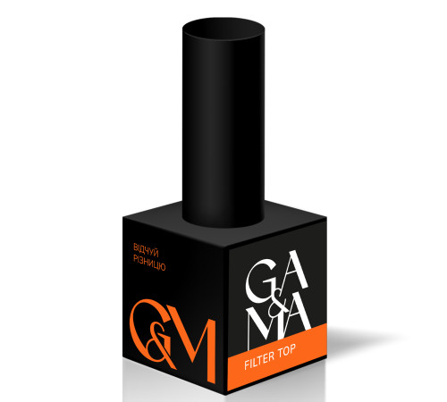 Top for gel polish GaMa Filter Top with UV filter, 15 ml