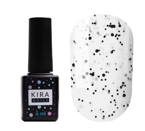 Top for gel polish Kira Nails Chia No Wipe Top Coat, 6 ml