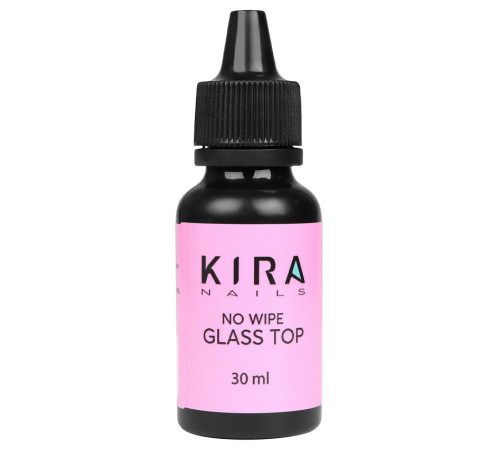 Top for gel polish Kira Nails No Wipe Glass Top, 30 ml