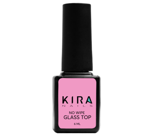 Top for gel polish Kira Nails No Wipe Glass Top, 6 ml