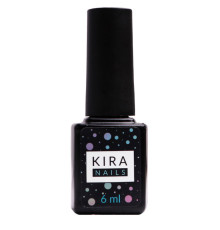 Top for gel polish Kira Nails No Wipe Top Coat, 6 ml