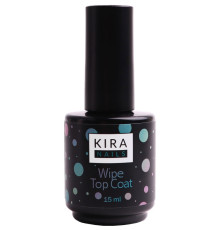 Top for gel polish Kira Nails Wipe Top Coat, 15 ml