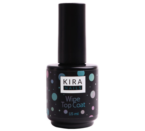 Top for gel polish Kira Nails Wipe Top Coat, 15 ml