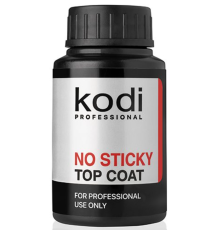 Top for gel polish Kodi No Sticky Top Coat without LSH, 30 ml