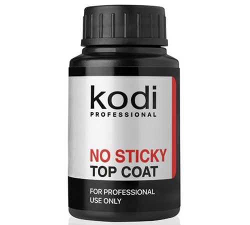 Top for gel polish Kodi No Sticky Top Coat without LSH, 30 ml