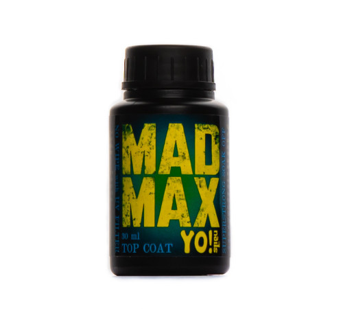 Top for gel polish YO nails Mad Max super resistant, without LSH, with UV filters, 30 ml