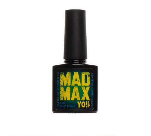 Top for gel polish YO nails Mad Max super resistant, without LSH, with UV filters, 8 ml