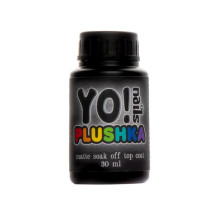 Top for gel polish YO nails Plushka matte, 30 ml