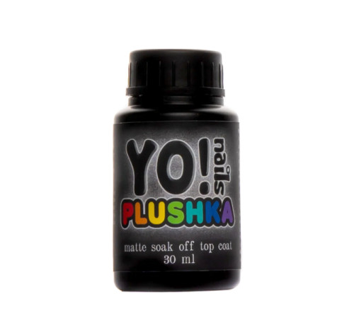 Top for gel polish YO nails Plushka matte, 30 ml