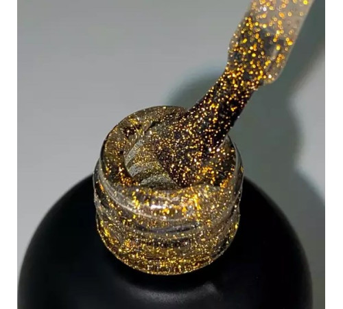 Top for reflective gel polish ART Top Flash Gold, 10 ml