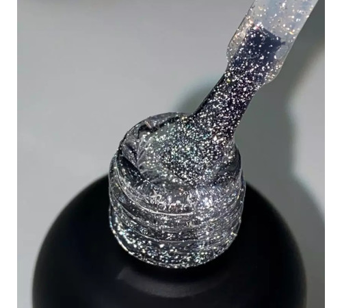 Top for reflective gel polish ART Top Flash Silver, 10 ml