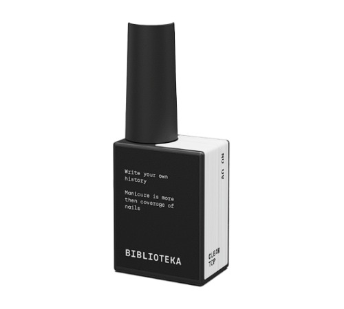 BIBLIOTEKA Clear Top UV Nail Top, 10 ml