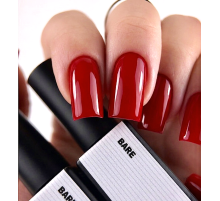 Топ для нігтів BIBLIOTEKA Color Top Vitrage Red, вітражний червоний, 10 мл