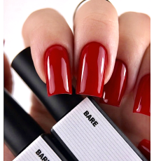 Топ для нігтів BIBLIOTEKA Color Top Vitrage Red, вітражний червоний, 10 мл